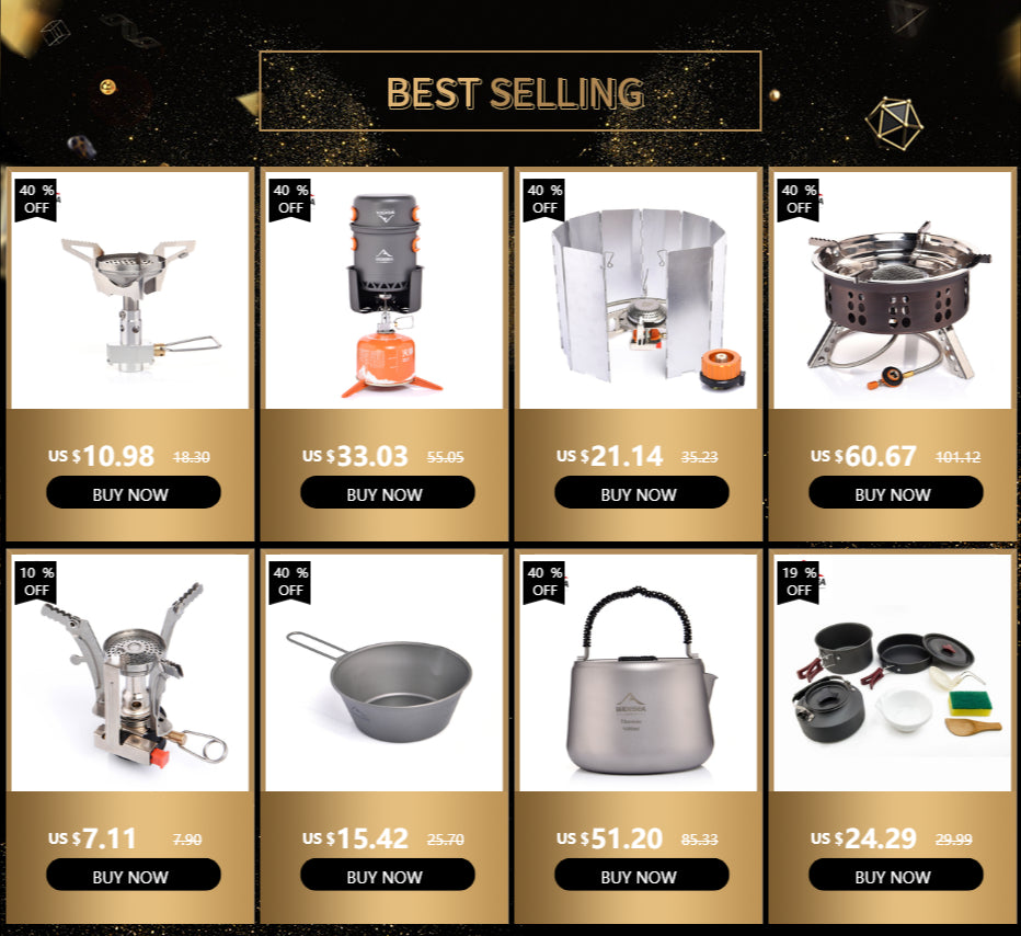 Widesea Camping Gas Stove – Strong Flame Outdoor Burner