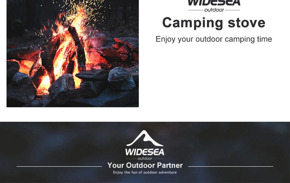 Widesea Camping Gas Stove – Strong Flame Outdoor Burner
