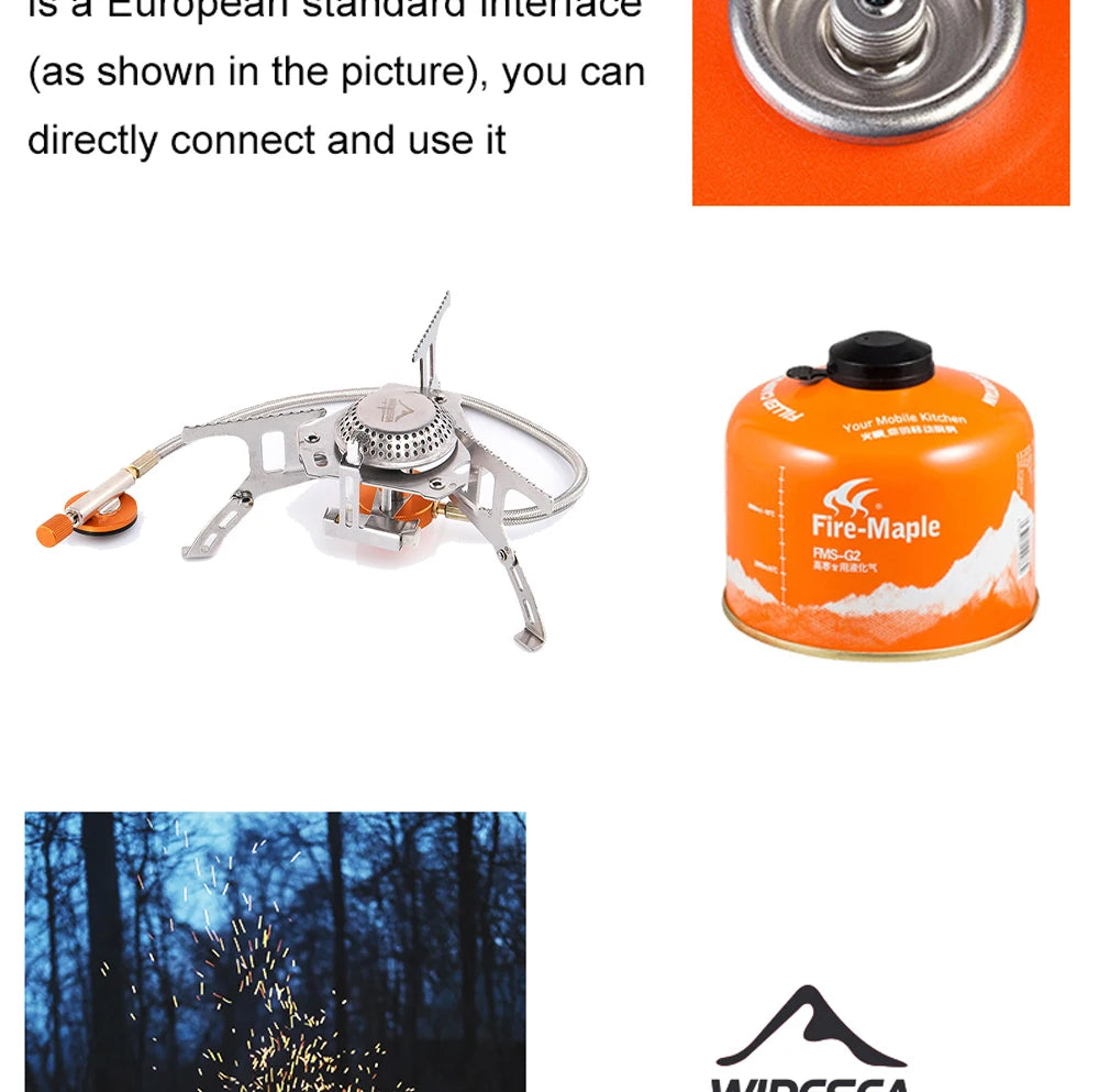 Widesea Camping Gas Stove – Strong Flame Outdoor Burner