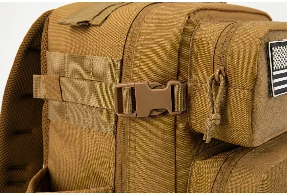 25L/45L Tactical MOLLE Backpack for Hiking & School