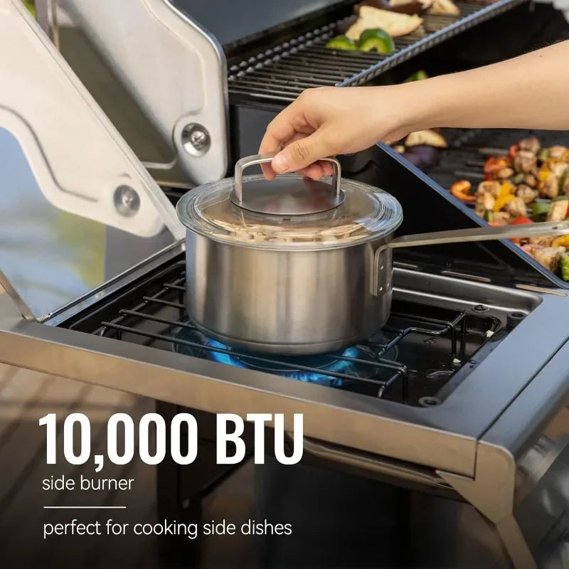 Royal Gourmet GA5401T 5-Burner Stainless Steel Propane Gas Grill with Sear & Side Burner