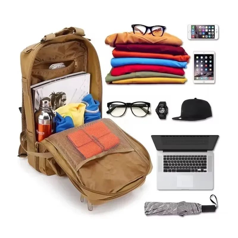 Tactical Camouflage Fishing Backpack – Outdoor 3P Pack