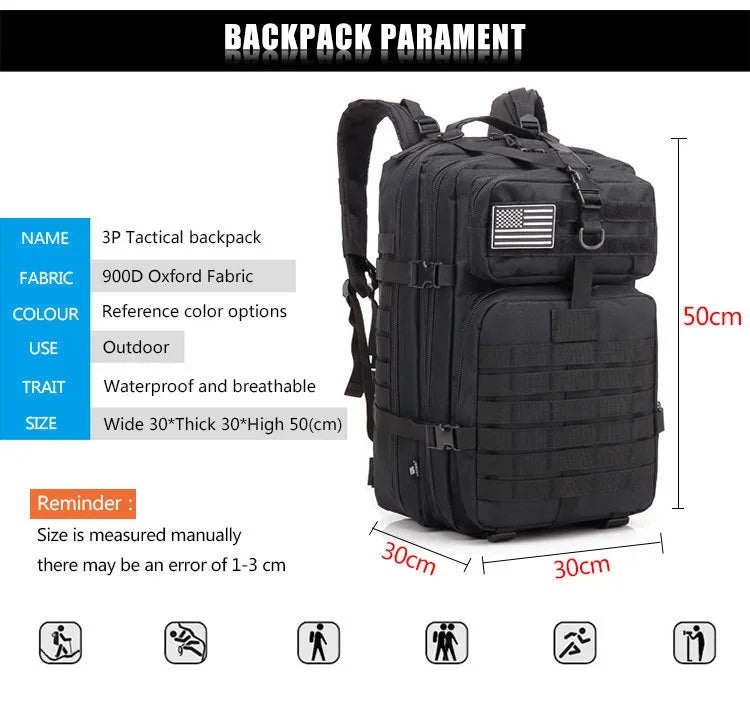 30L/50L Tactical Backpack for Hunting & Outdoor Travel