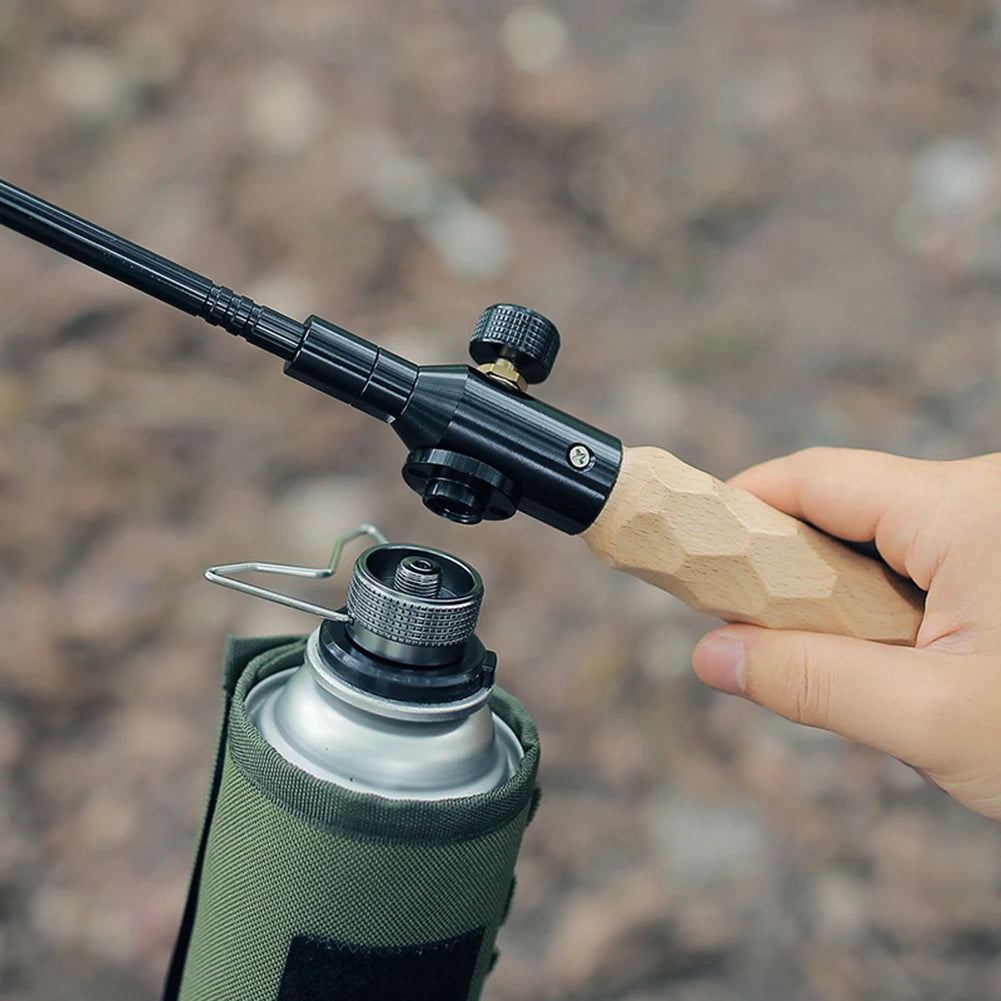 Butane Gas Adapter with Bracket for Camping Stove