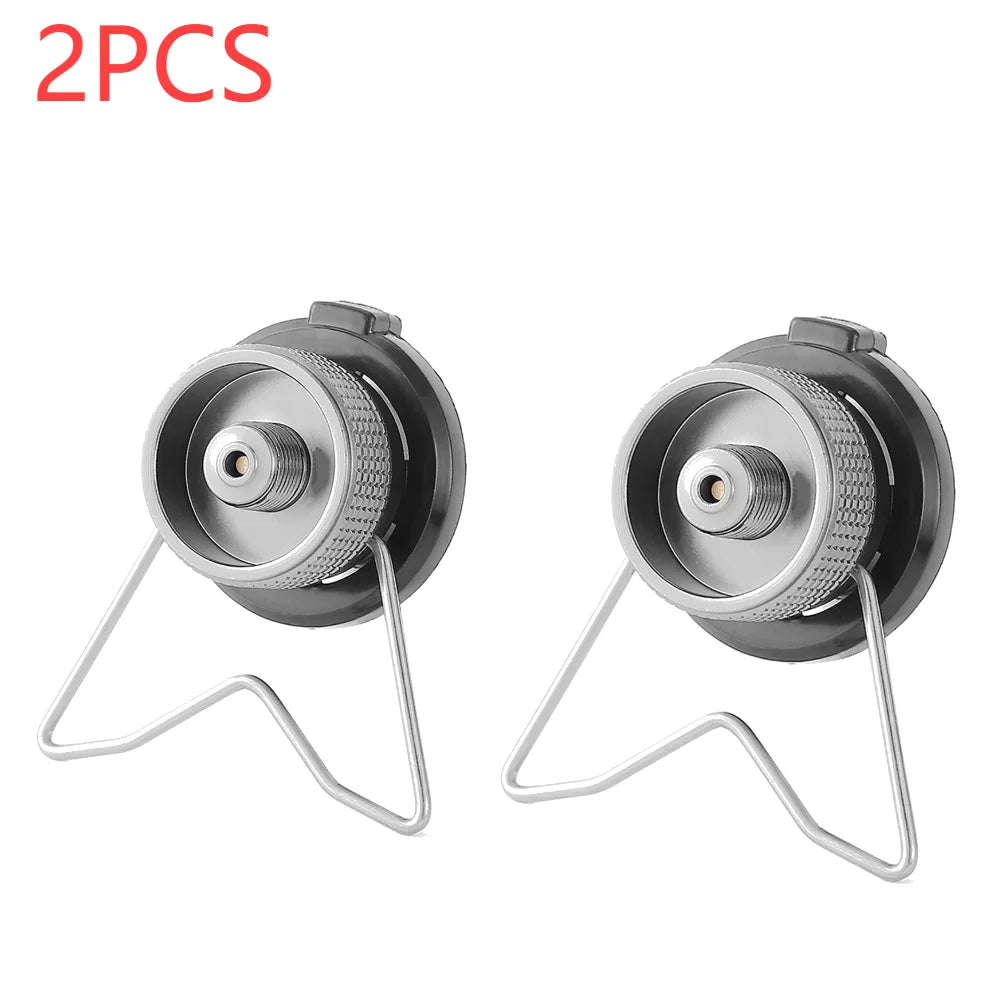 Butane Gas Adapter with Bracket for Camping Stove