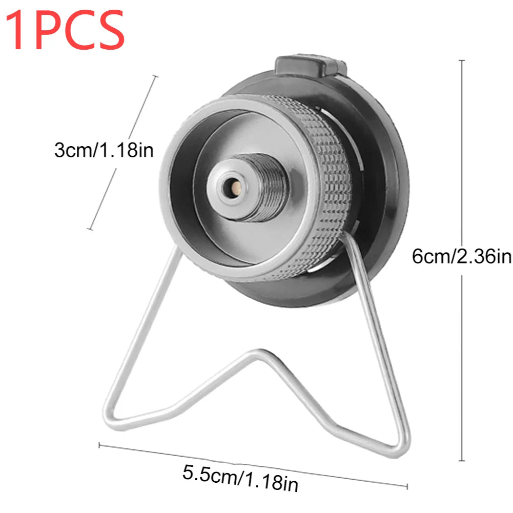 Butane Gas Adapter with Bracket for Camping Stove