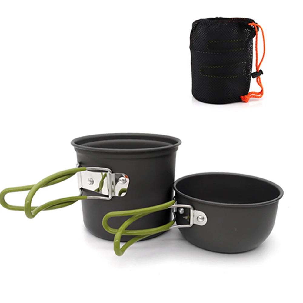 Portable Camping Cookware Set – Outdoor Cooking Tableware