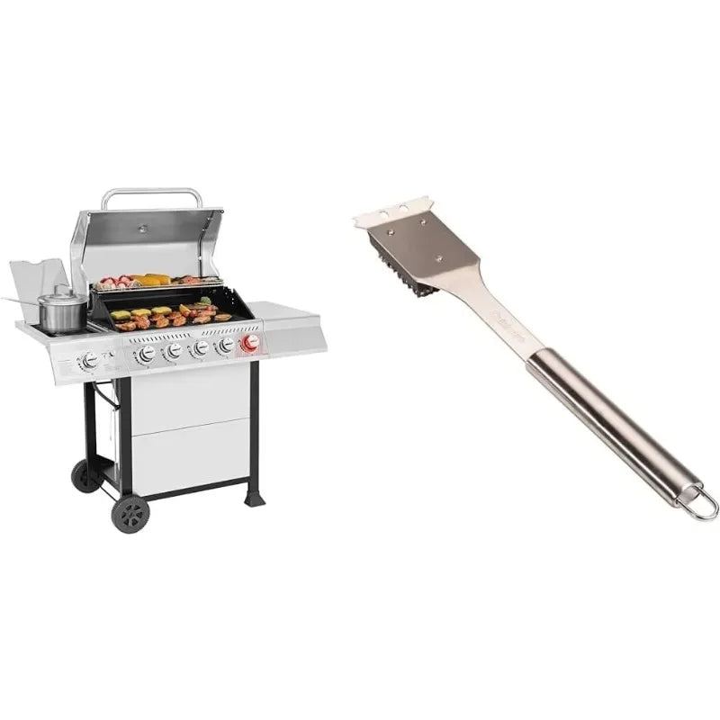 Royal Gourmet GA5401T 5-Burner Stainless Steel Propane Gas Grill with Sear & Side Burner