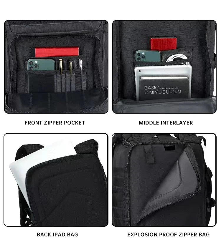 Outdoor Tactical Hiking Backpack – 3P Multi-Functional Travel Bag