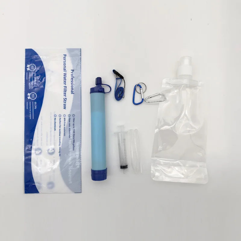 Personal Straw Water Filter – Outdoor Emergency Purifier