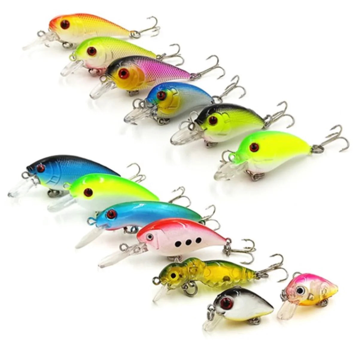30PCS Fishing Lures Set – Crankbaits, Minnow Baits & Bass Hooks