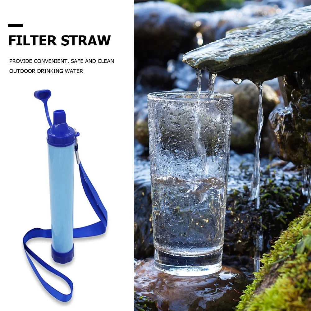 Personal Straw Water Filter – Outdoor Emergency Purifier