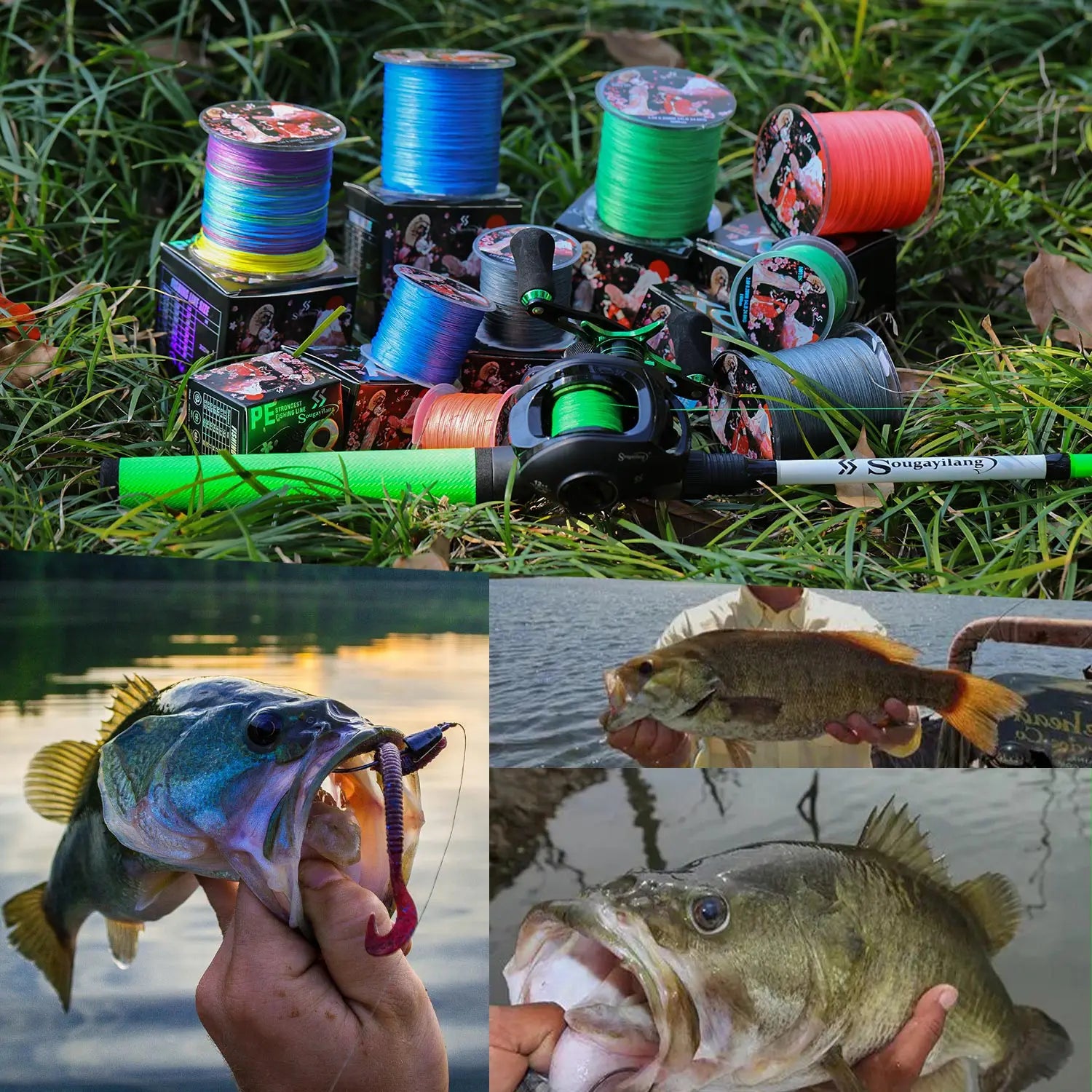 Sougayilang 300M 8-Strand Braided Fishing Line – X8 Multifilament