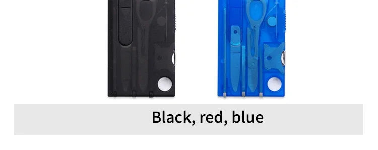Multifunctional Survival Tool Card – Camping Knife & Lamp Set.