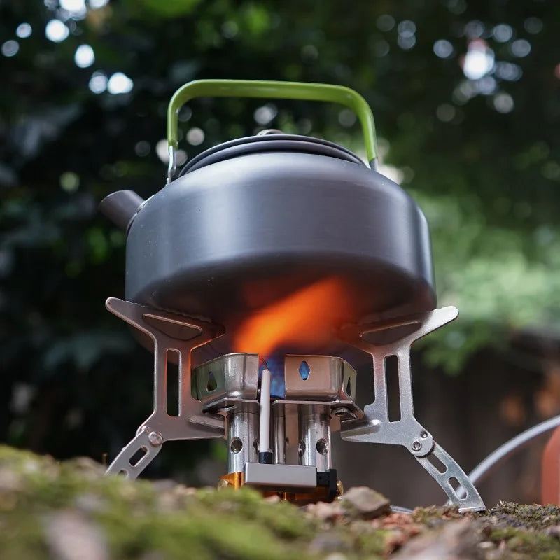 Portable 3-Head Camping Stove – Foldable Windproof Gas Burner