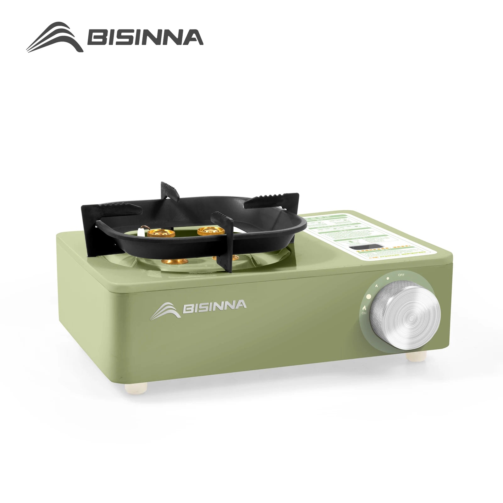 BISINNA Campi    BISINNA 5800W Portable Camping Gas Stove – High Firepower Burnerng Gas Stove 5800W High Firepower Outdoor Portable Cassette Burner for Picnic Hiking Trekking