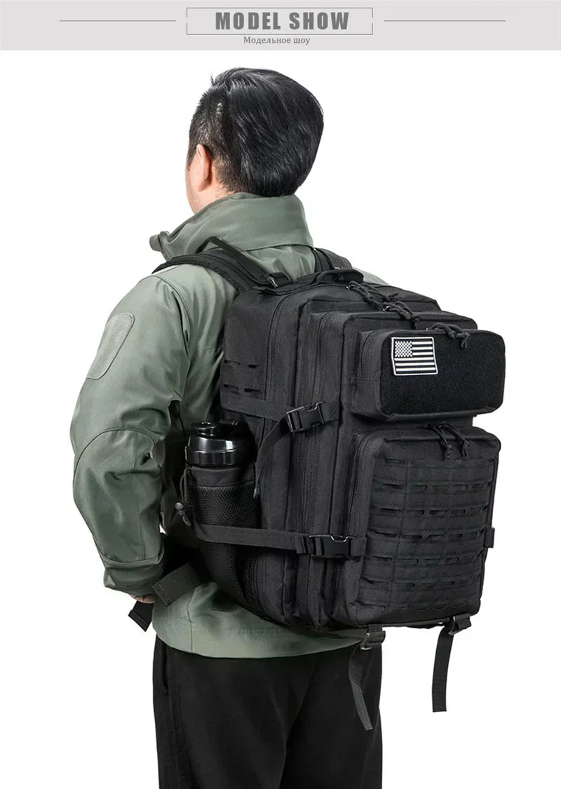 25L/45L Tactical MOLLE Backpack for Hiking & School