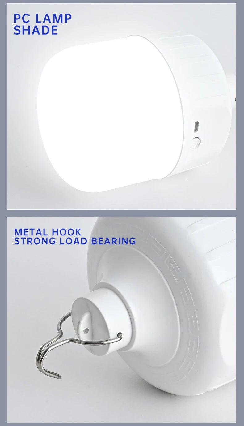 USB Rechargeable Waterproof Camping Light Bulb