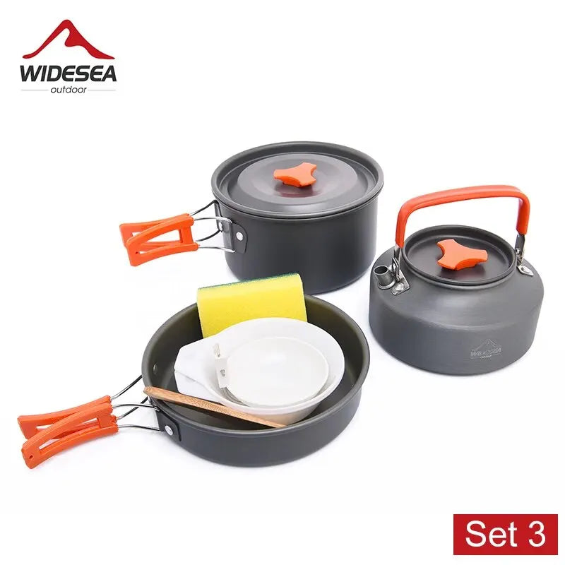 Widesea Camping Cookware Set for Outdoor Cooking