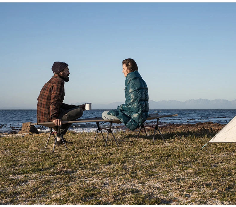 WESTTUNE Ultralight Camping Cot – Folding Bed with Leg Extenders