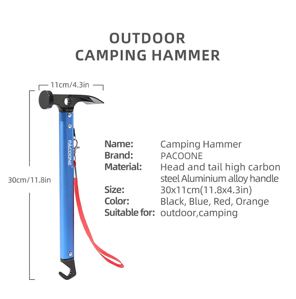 Multifunctional Camping Survival Hammer Tool