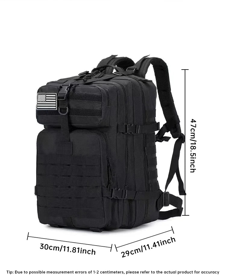 Outdoor Tactical Hiking Backpack – 3P Multi-Functional Travel Bag