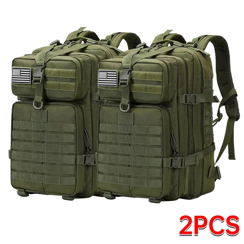 Outdoor Tactical Hiking Backpack – 3P Multi-Functional Travel Bag