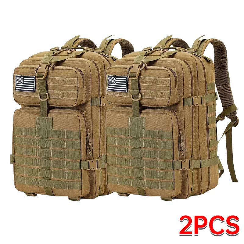 Outdoor Tactical Hiking Backpack – 3P Multi-Functional Travel Bag