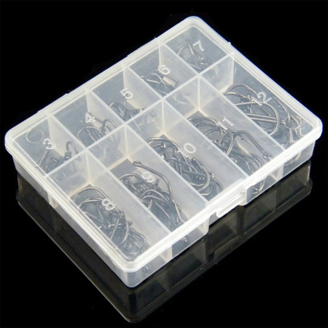 clear fishing hooks 100PCS Fishing Hooks Kit – BlueDogVentureCo