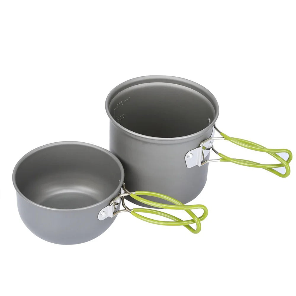 Portable Camping Cookware Set – Outdoor Cooking Tableware