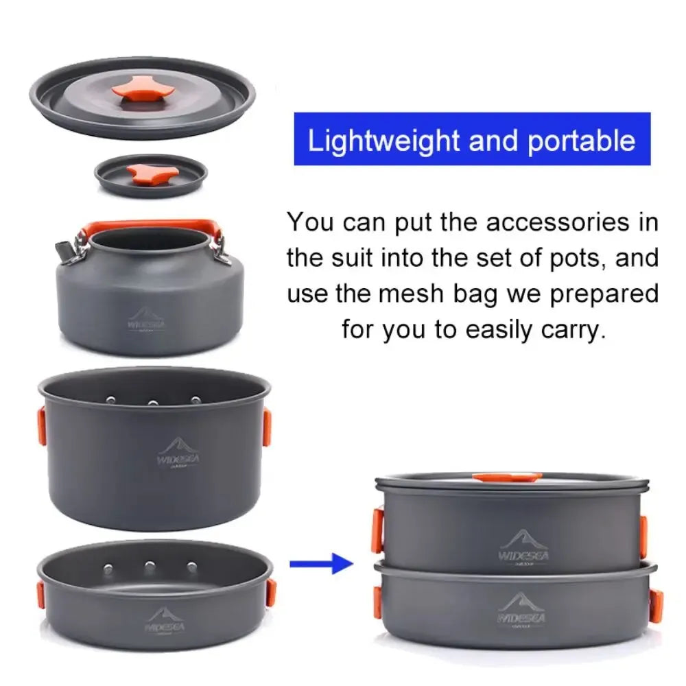 Widesea Camping Cookware Set for Outdoor Cooking