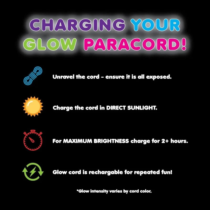 4mm Luminous Nylon Paracord 550 Tent Rope