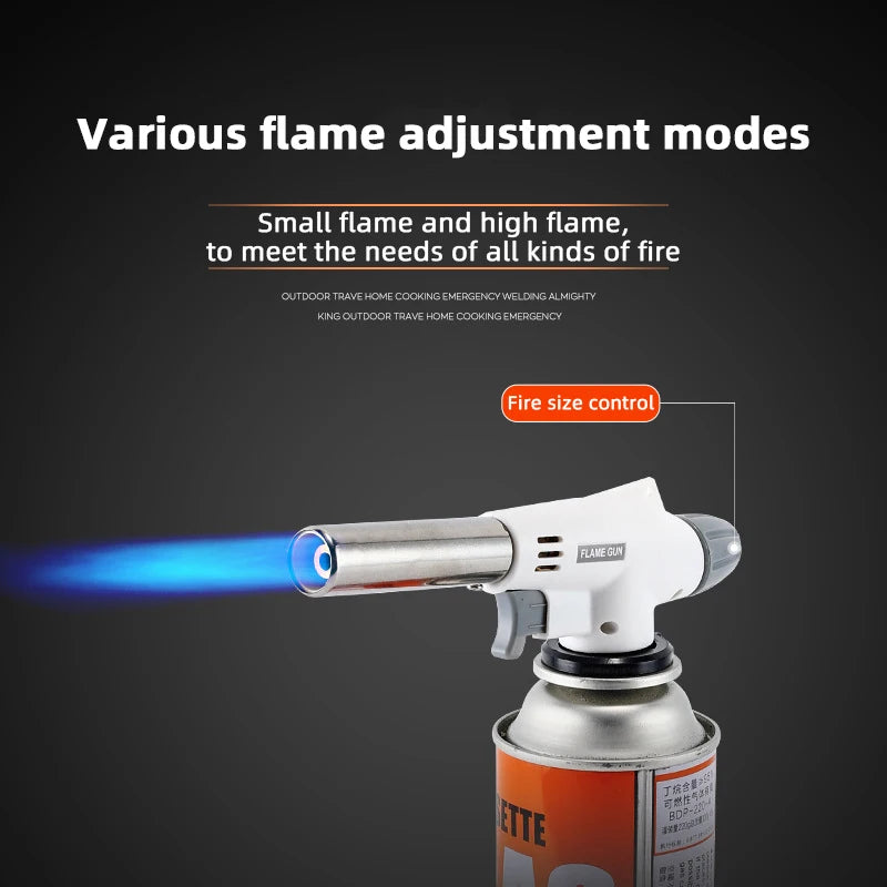 Butane Flame Gun Torch – Auto Ignition Gas Burner for BBQ & Camping