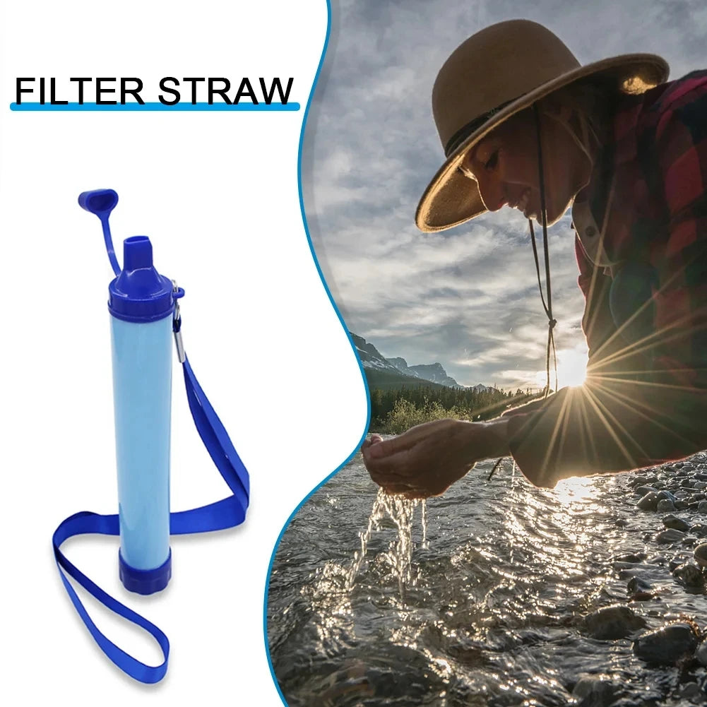 Personal Straw Water Filter – Outdoor Emergency Purifier