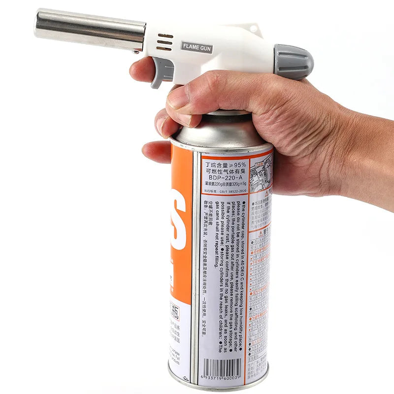 Butane Flame Gun Torch – Auto Ignition Gas Burner for BBQ & Camping