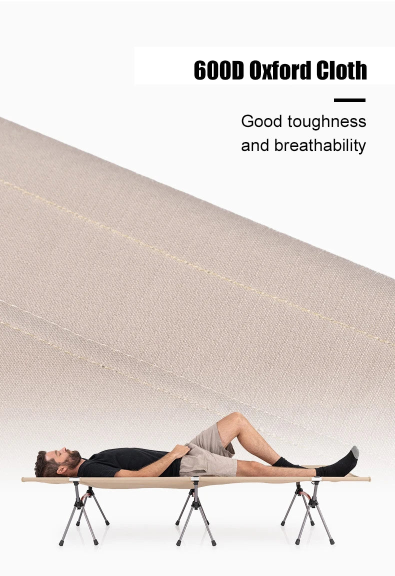 WESTTUNE Ultralight Camping Cot – Folding Bed with Leg Extenders