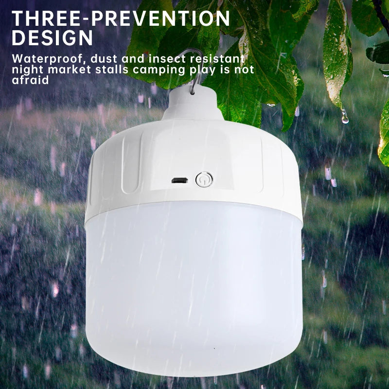 USB Rechargeable Waterproof Camping Light Bulb