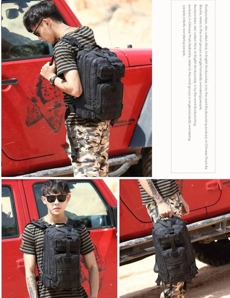 Tactical Camouflage Fishing Backpack – Outdoor 3P Pack