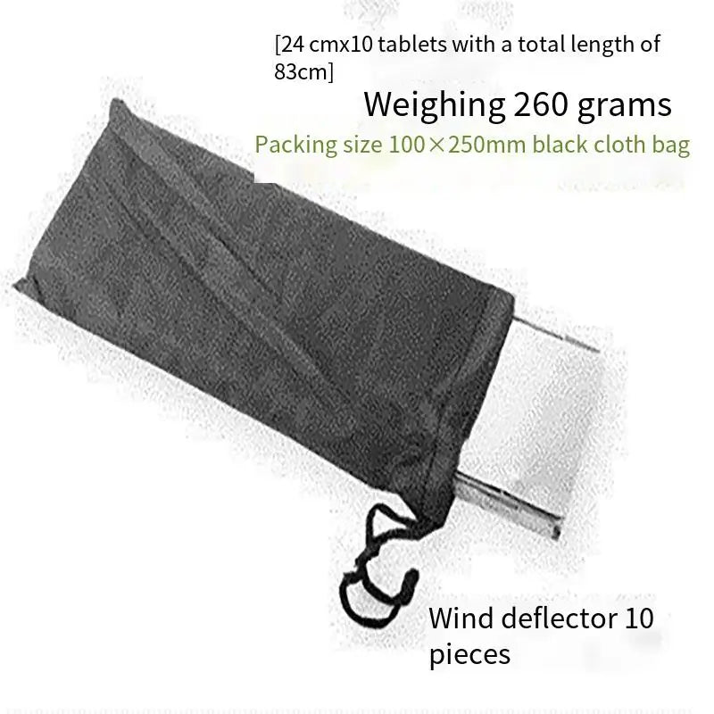 8/10 PCS Foldable Gas Stove Windshield – Portable Windproof Screen