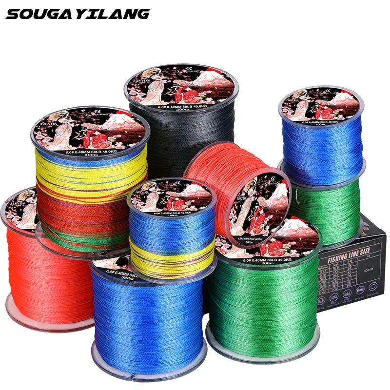 Sougayilang 300M 8-Strand Braided Fishing Line – X8 Multifilament