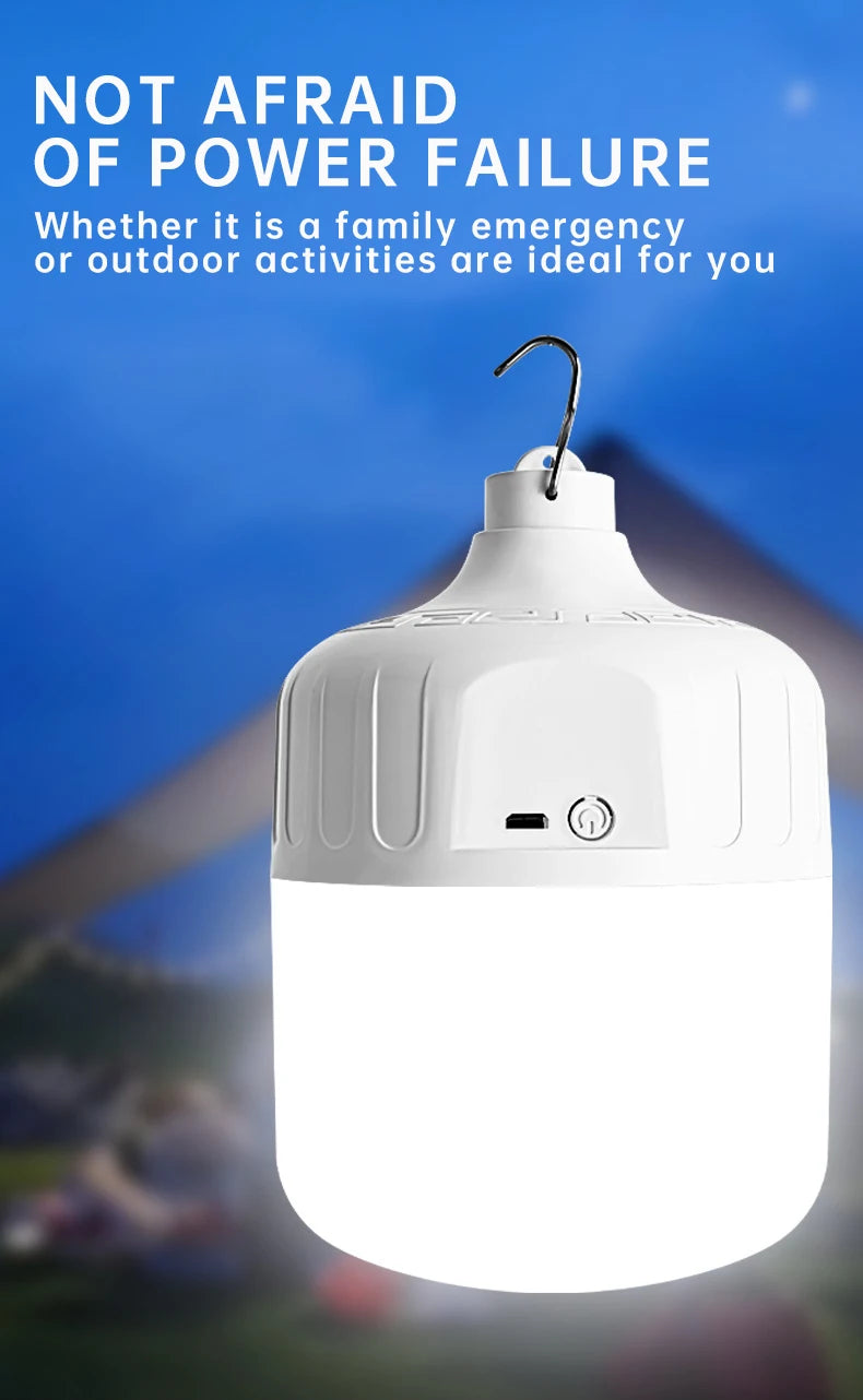 USB Rechargeable Waterproof Camping Light Bulb