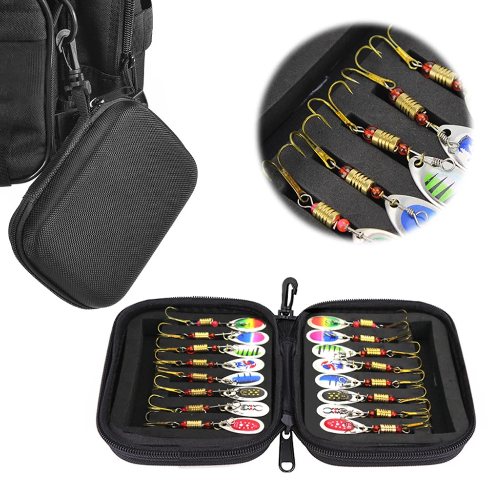 Fishing Spoon Lures Set with Storage Bag