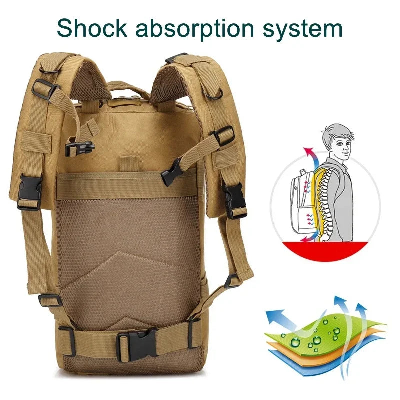 Tactical Camouflage Fishing Backpack – Outdoor 3P Pack