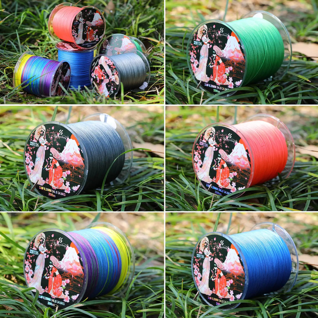 Sougayilang 300M 8-Strand Braided Fishing Line – X8 Multifilament