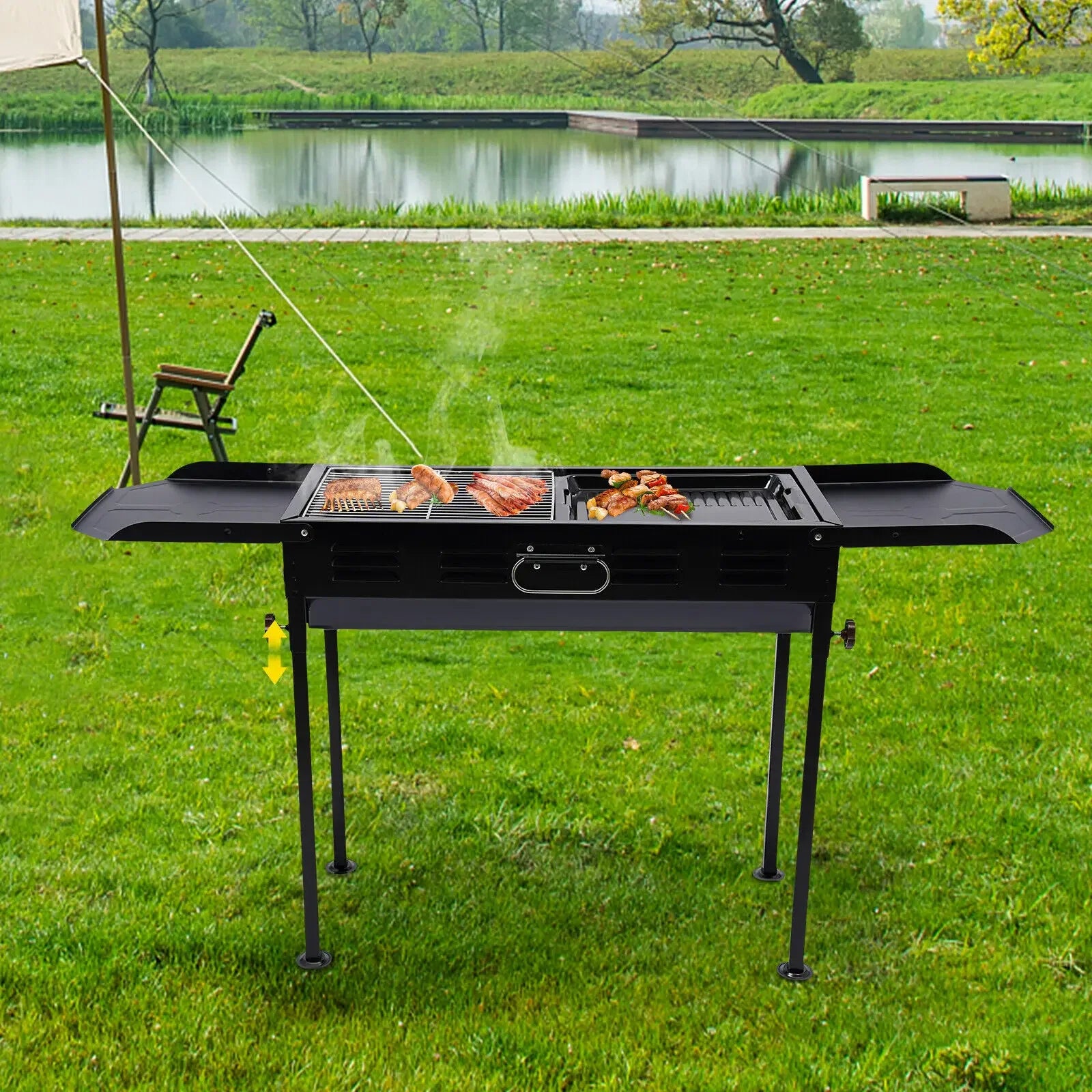 Portable Collapsible Charcoal BBQ Grill