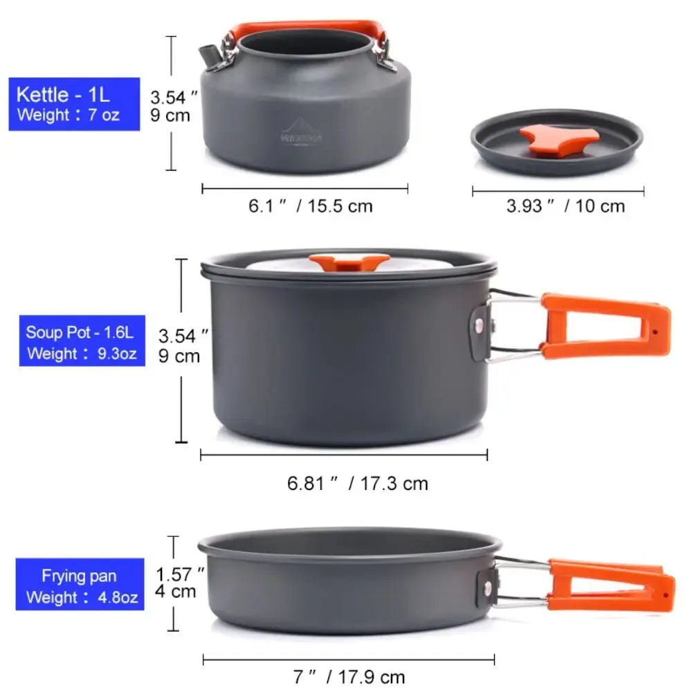 Widesea Camping Cookware Set for Outdoor Cooking