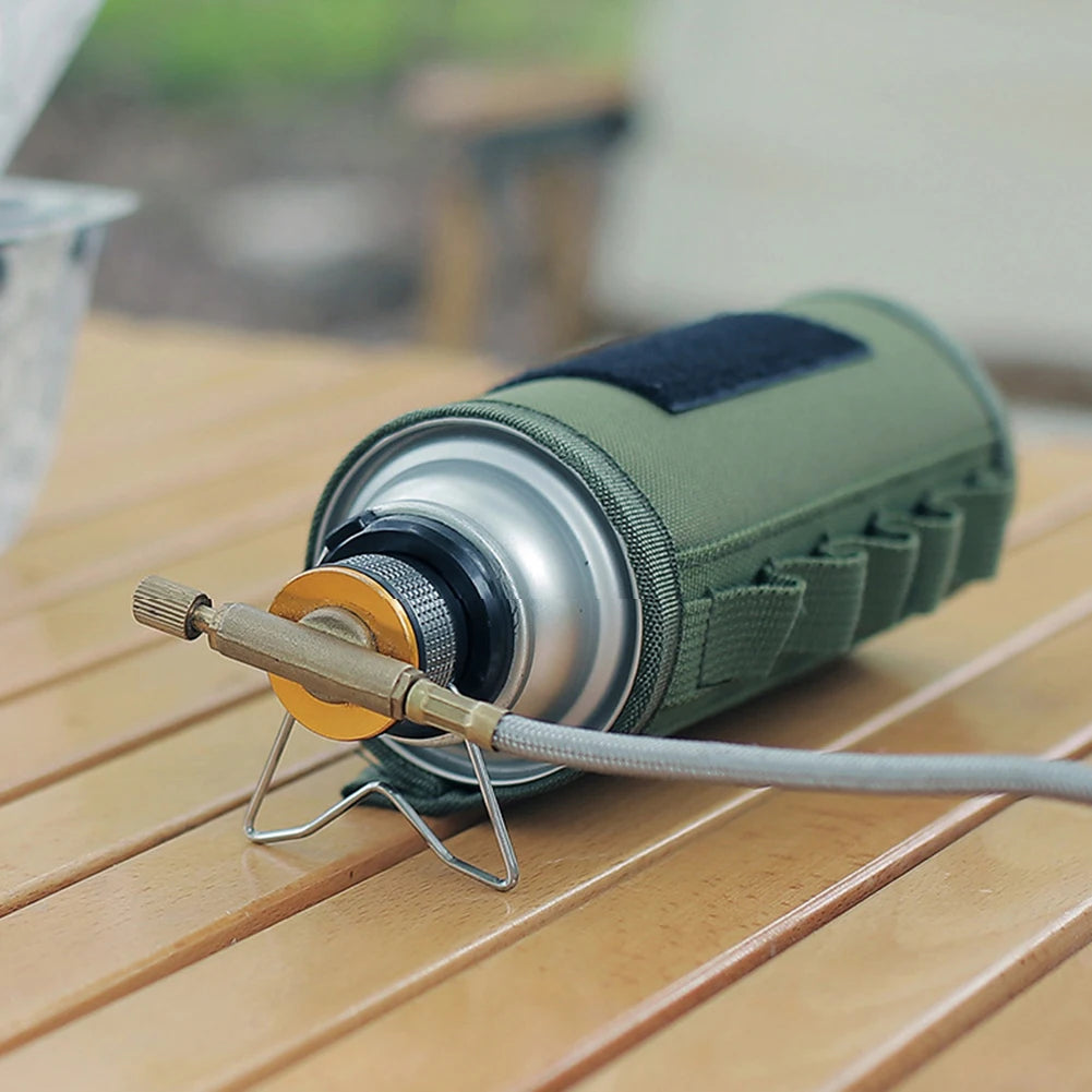 Butane Gas Adapter with Bracket for Camping Stove