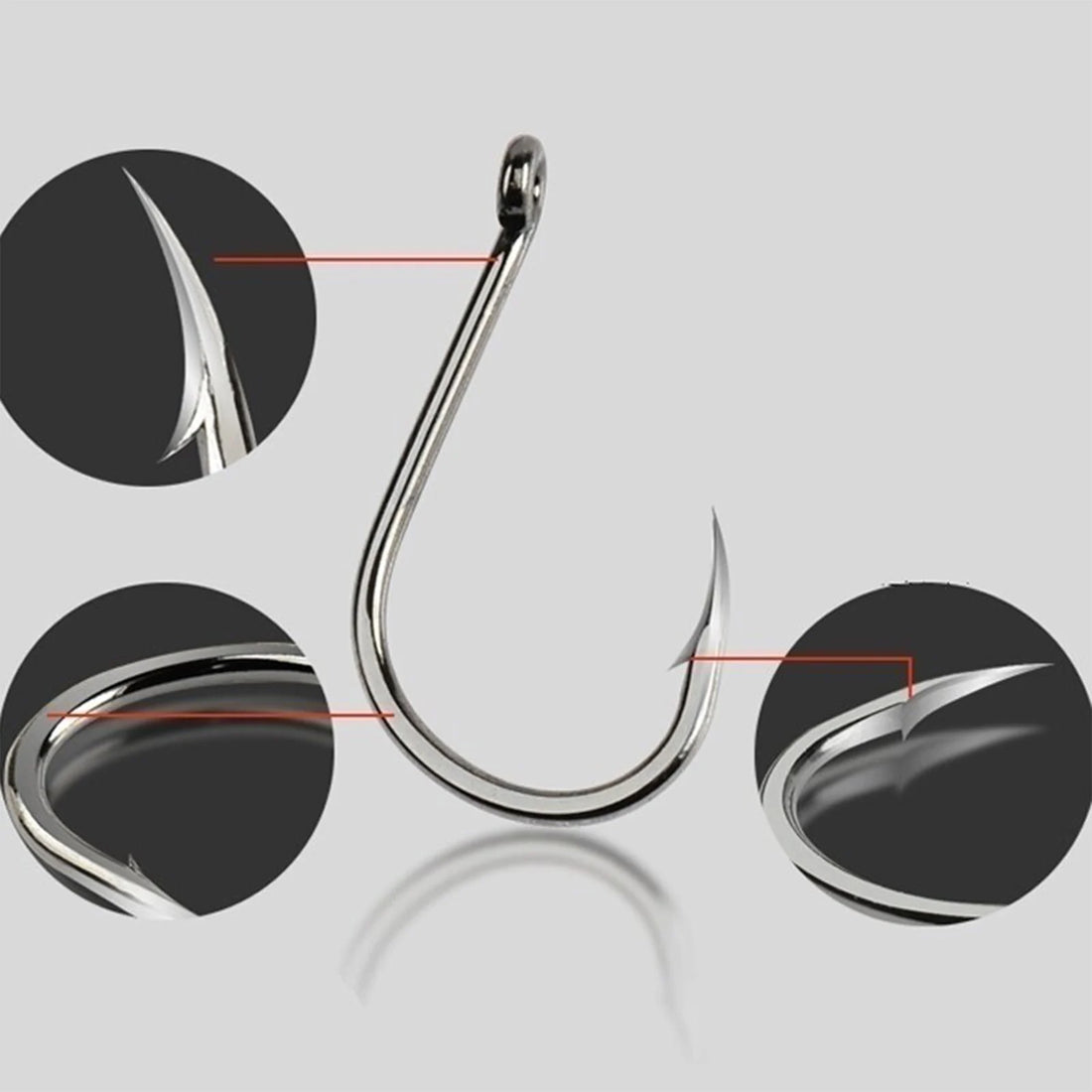 100PCS Fishing Hooks Kit