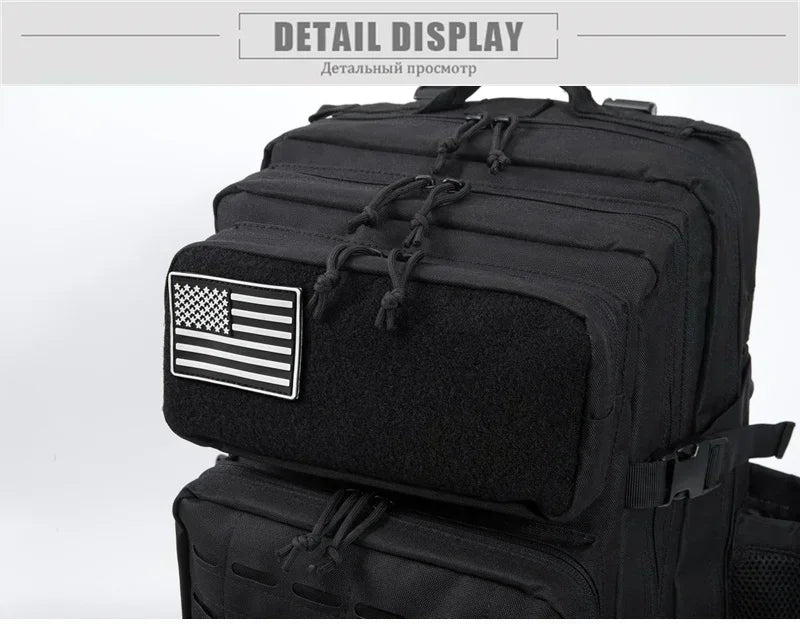 25L/45L Tactical MOLLE Backpack for Hiking & School