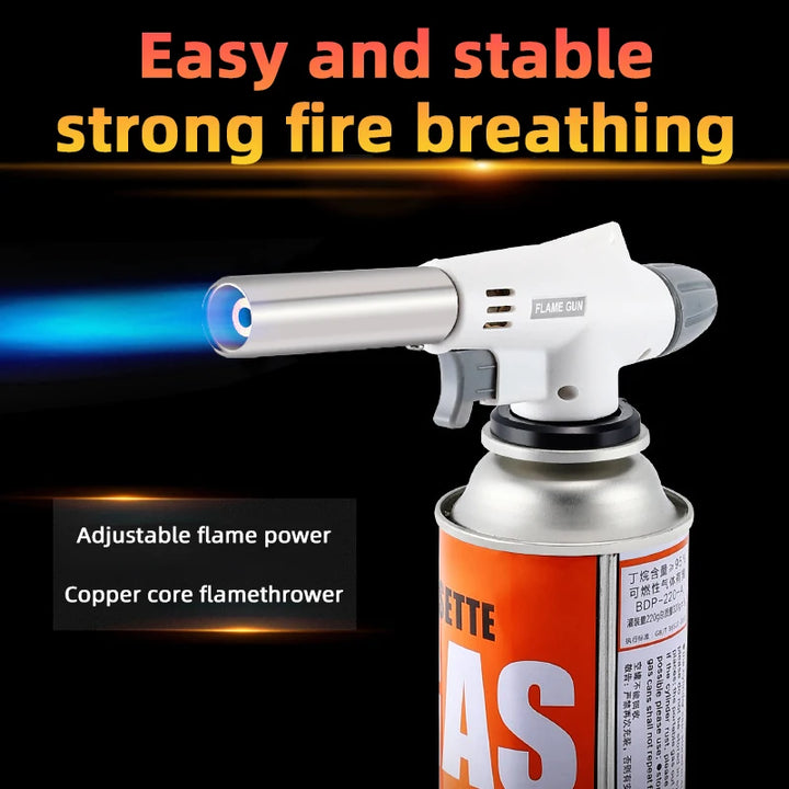 Butane Flame Gun Torch – Auto Ignition Gas Burner for BBQ & Camping